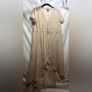 Torrid Size 0 Sheer Floral Kimono Top